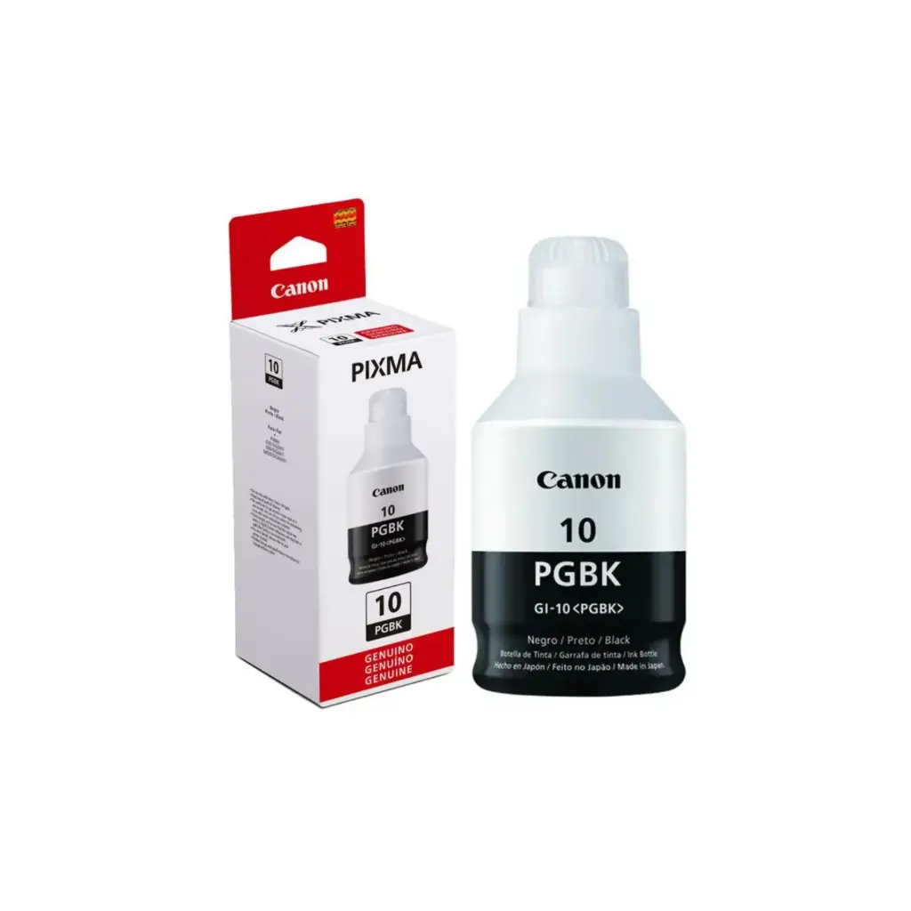 Bote de Tinta Original Canon GI-10BK Negro