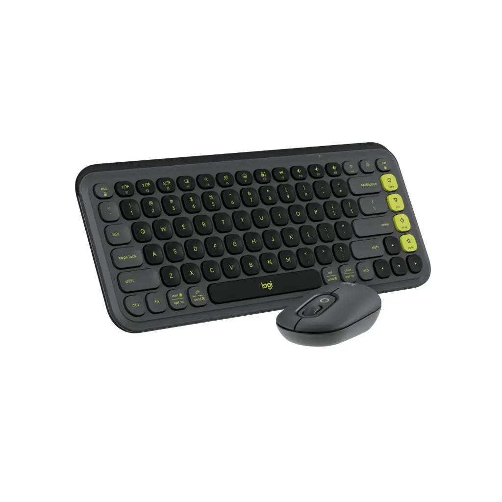 Kit de Teclado y Mouse Inalambrico / Bluetooth Logitech Pop Icon 920-013052 Español Negro