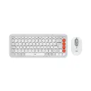 Kit de Teclado y Mouse Inalambrico / Bluetooth Logitech Pop Icon 920-013055  Español Blanco