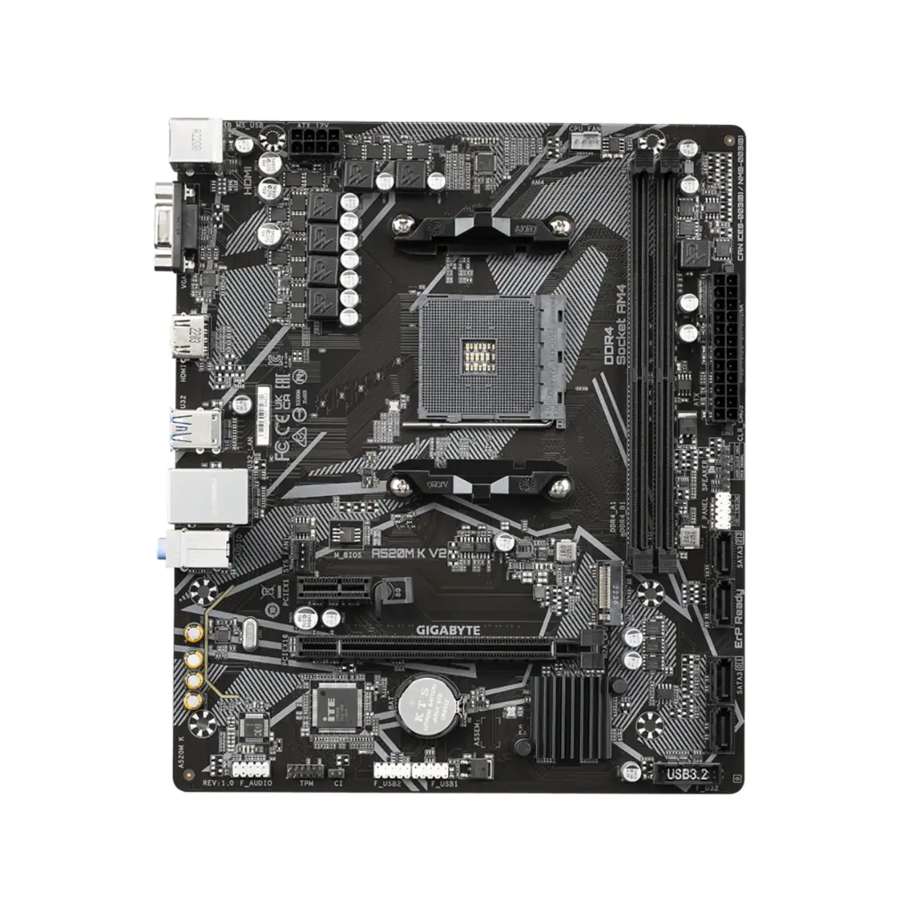 Tarjeta Madre PC AM4 GIGABYTE A520M K V2 DDR4 9MA52MK2-00-G11
