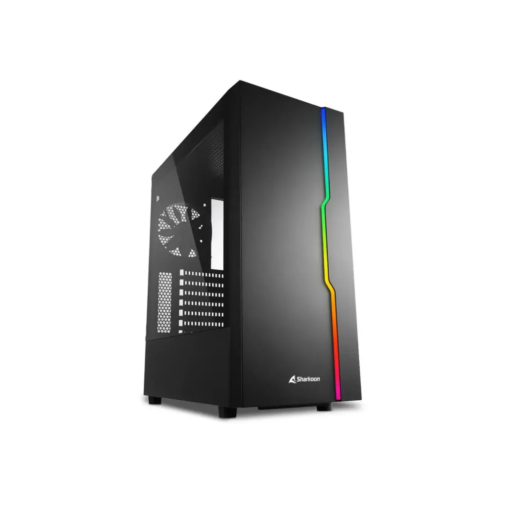 Case P/Computadora Sharkoon Slider Gamer RGB BK4044951029846 Negro