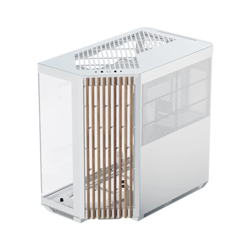 Case P/Computadora APNX V1-W-WT-V1 MID Tower Sin Fuente Blanco/Madera - ULTIMA PIEZA  