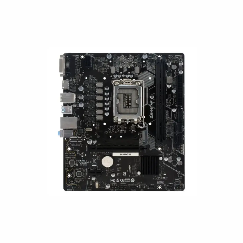 Tarjeta Madre PC LGA1700 Biostar H610MHD D5  DDR5