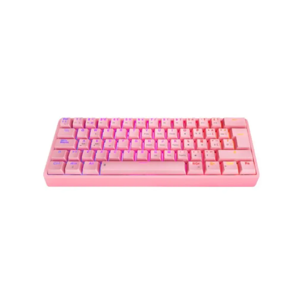 Teclado USB Eagle Warrior RGB 60% Mecanico KGY182U0001C Rosado Español