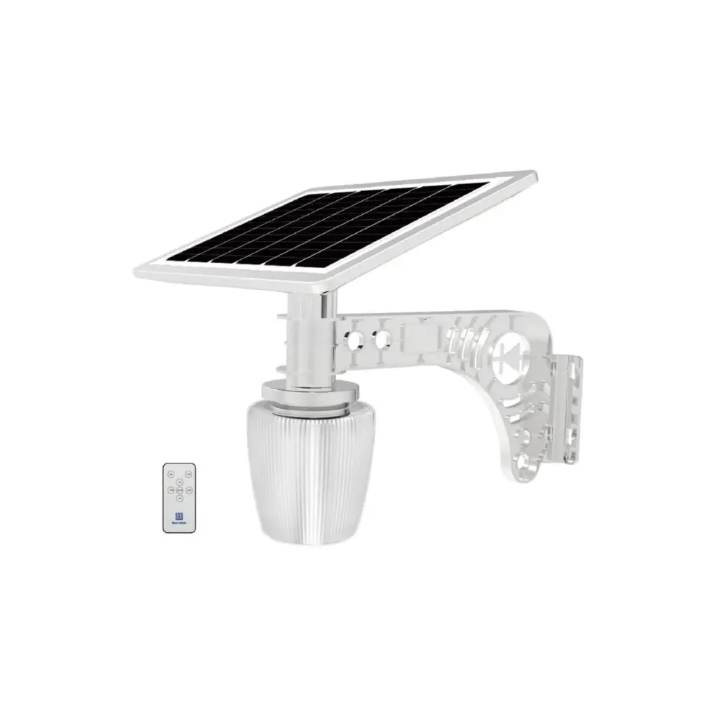 S/Lampara Solar LED Apple Light 18w + Panel Solar + Bracket + Pantalla Manzana BCT-OLA1.0S Par (2 UNIDADES)