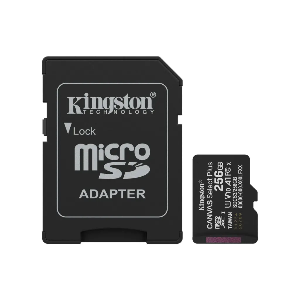 Memoria Micro SD 256GB Kingston Clase 10 Canvas SDCS3/256GB