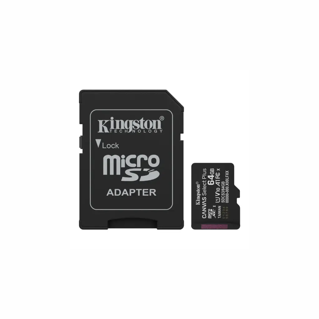 Memoria Micro SD 64GB Kingston Clase 10 Canvas SDCS3/64GB