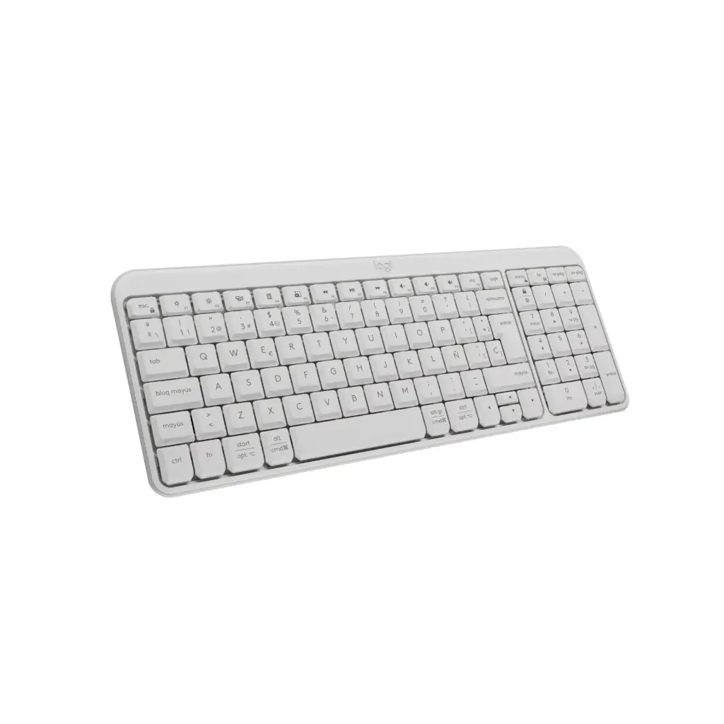 Teclado Inalámbrico / Bluetooth Logitech K250 920-013446 Blanco Español 