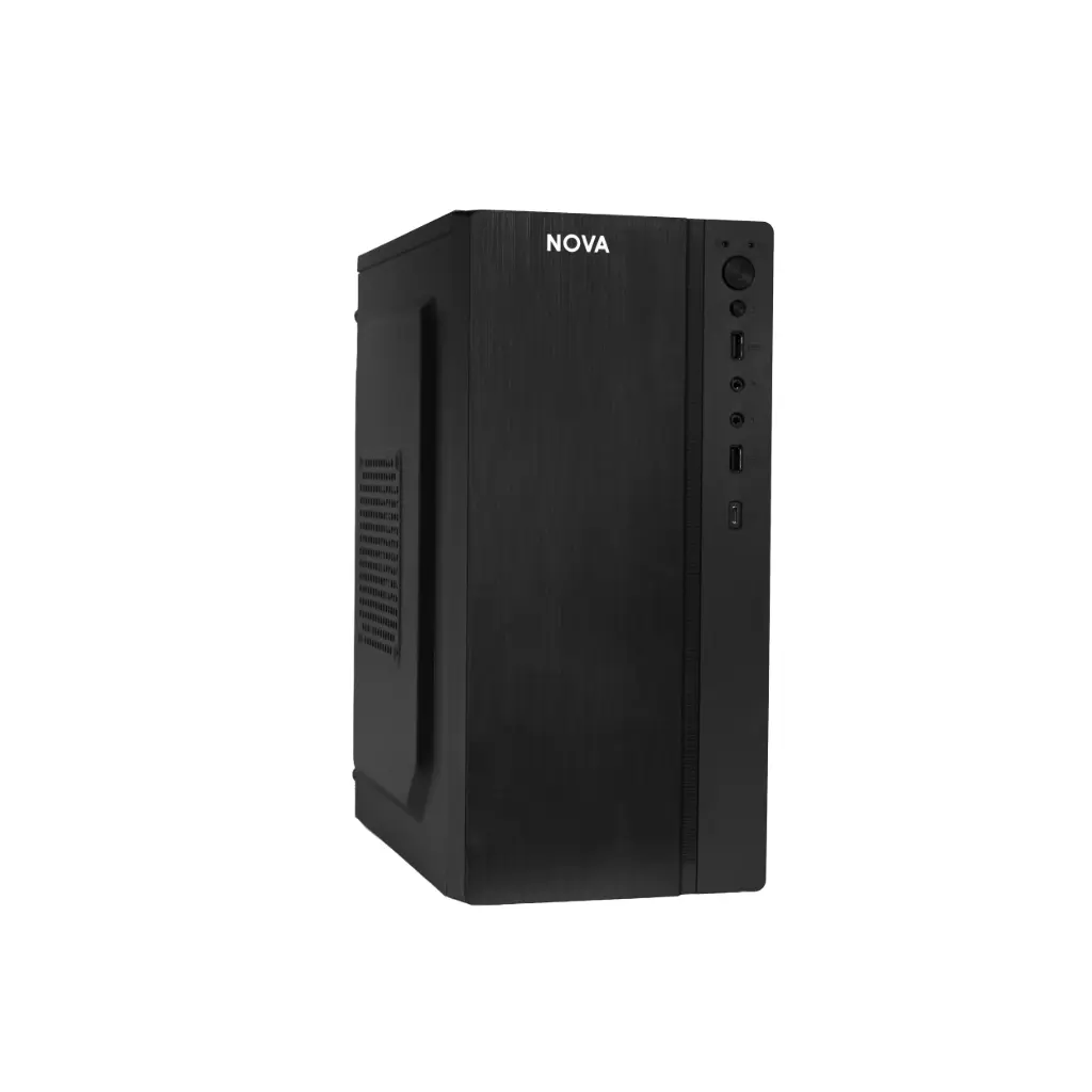 Case P/Computadora Nova CM04KTRA002C Con Fuente Poder Negro
