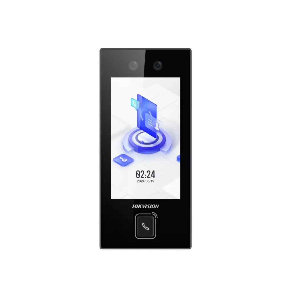 Control de Acceso Biometrico Hikvision DS-K1T344MBWX-E1 Reconocimiento Facial con Pantalla 4.5"