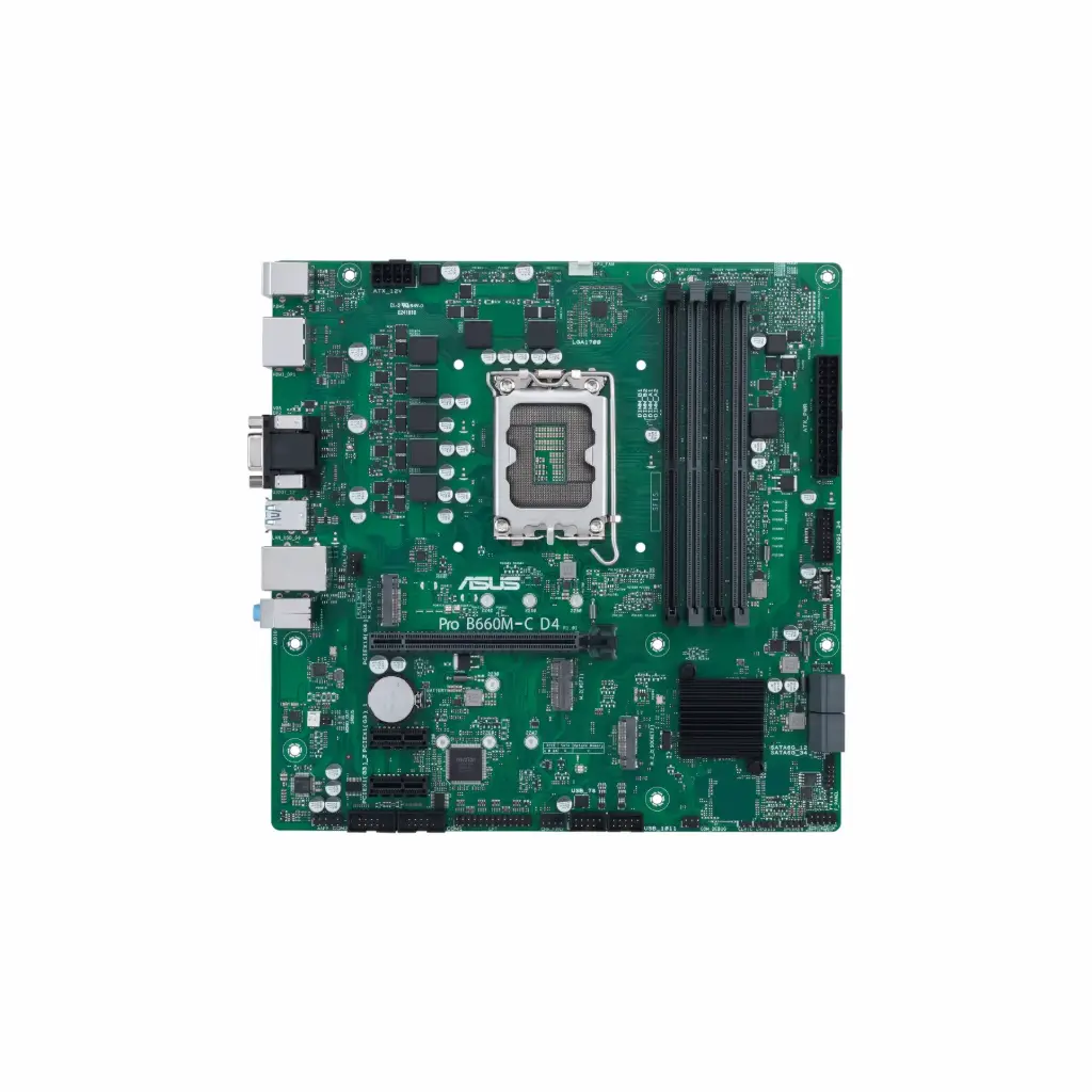 Tarjeta Madre PC LGA1700 ASUS PRO B660M-C D4-CSM DDR4 90MB19B0-M1AAYC