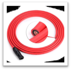 S/Cable de Poder para Panel Solar 100 Metros Rojo