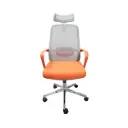Silla para Oficina Semi Ejecutiva A-202 Naranja/Gris