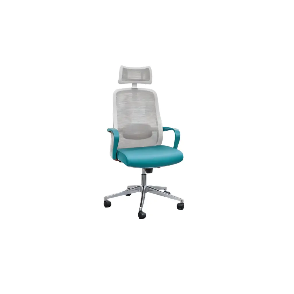 Silla para Oficina Semi Ejecutiva A-202 Azul/Gris