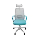 Silla para Oficina Semi Ejecutiva A-202 Azul/Gris