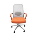 Silla para Oficina Semi Ejecutiva B-202 Naranja/Gris