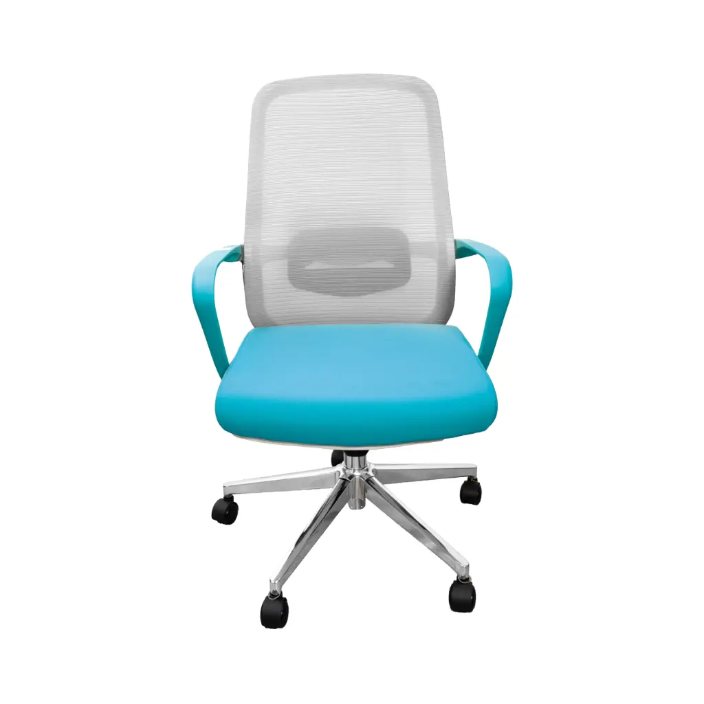 Silla para Oficina Semi Ejecutiva B-202 Azul/Gris