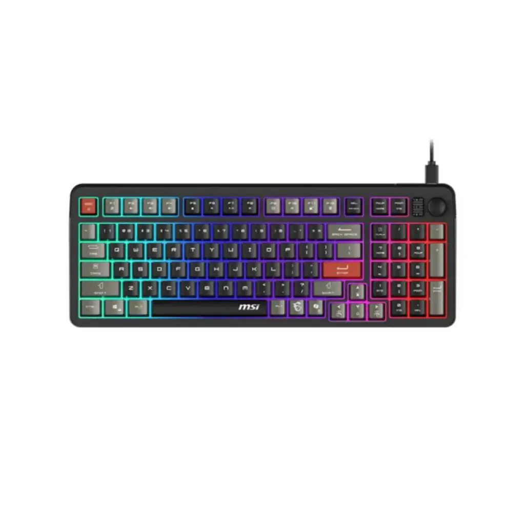 Teclado USB MSI FORGE GK110 Membrana RGB S11-04US2E1-HH9 Negro