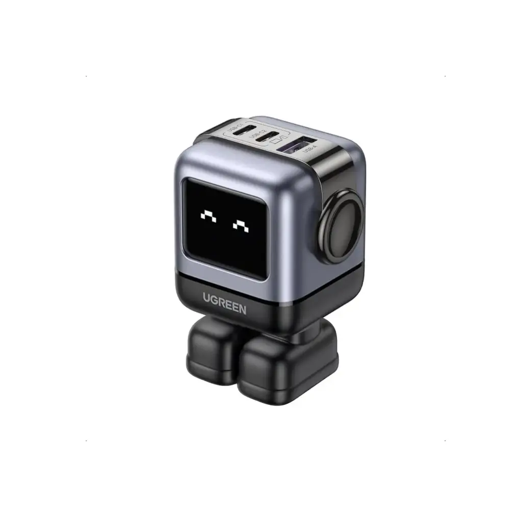Cargador de Pared 2xUSB-C + USBA 65W Robot Ugreen 15570 Negro