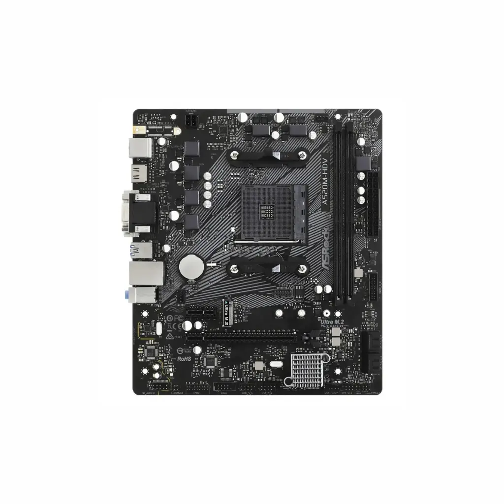 Tarjeta Madre PC AM4 Asrock A520M-HDV 90-MXBE50-A0UAYZ