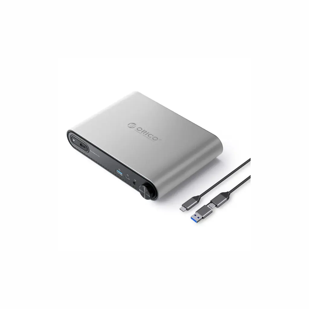 Docking Station USB-C/RJ45/2x USB 2.0/HDMI 4K/USB-C/USB A 3.0 Orico PTM1-GY-EP Gris