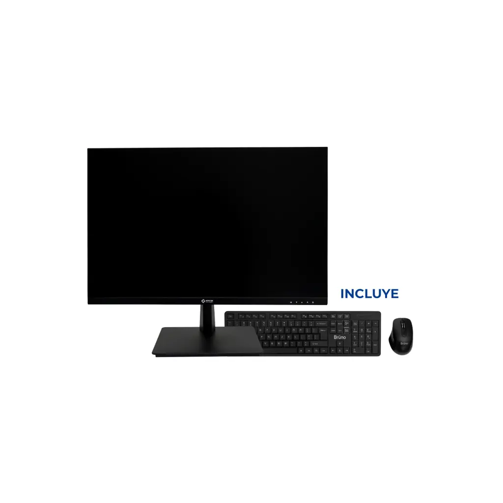 Monitor LED 24 Vorttek VK2475B VGA/HDMI 100Hz IPS 1920x1200 5ms + Kit de Teclado y Mouse Inalambrico Bruno KM3066W Ingles