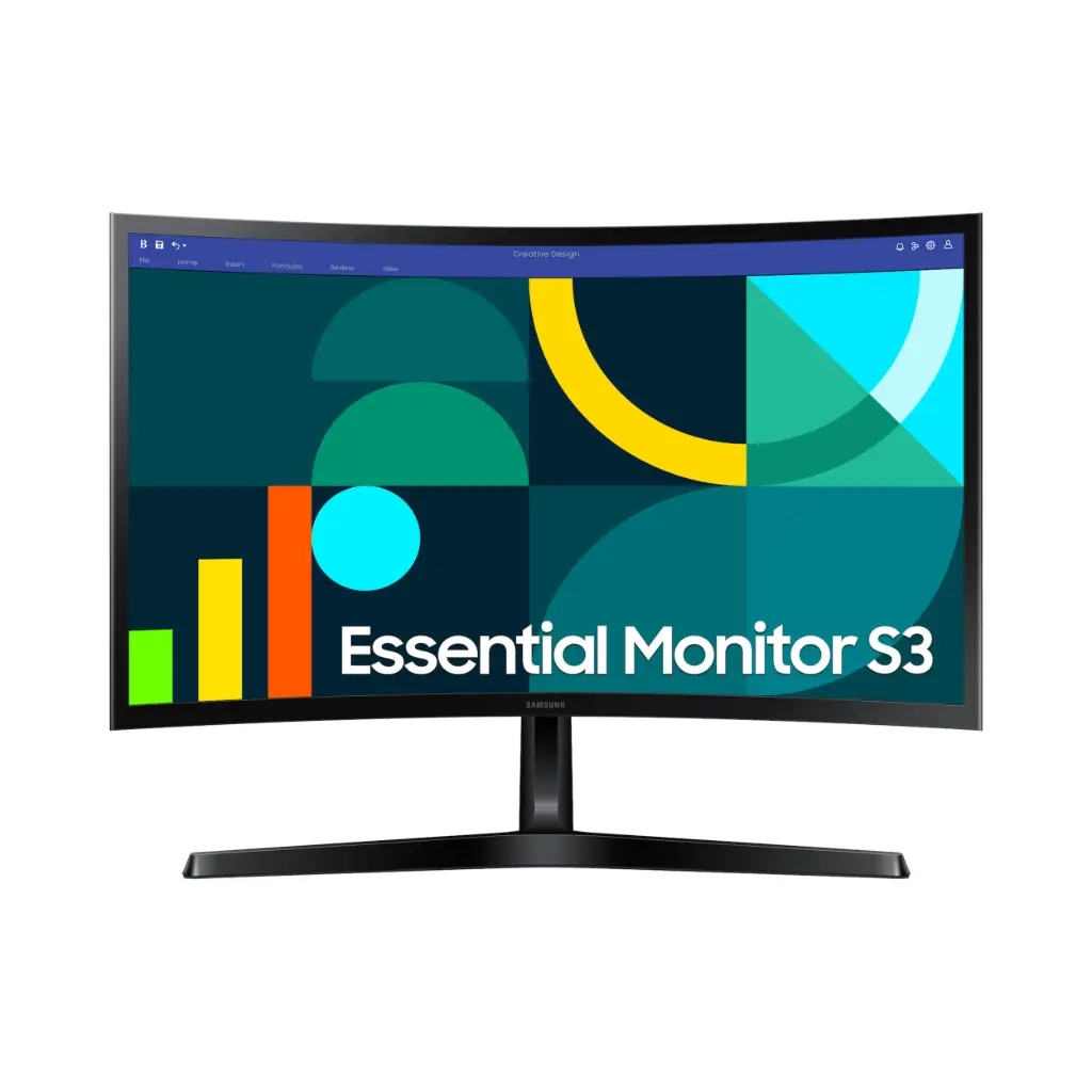 Monitor LED 24" Samsung Essential S3 S36GD Curvo | FHD 100Hz 4ms | HDMI/VGA LS24D366GANXZA