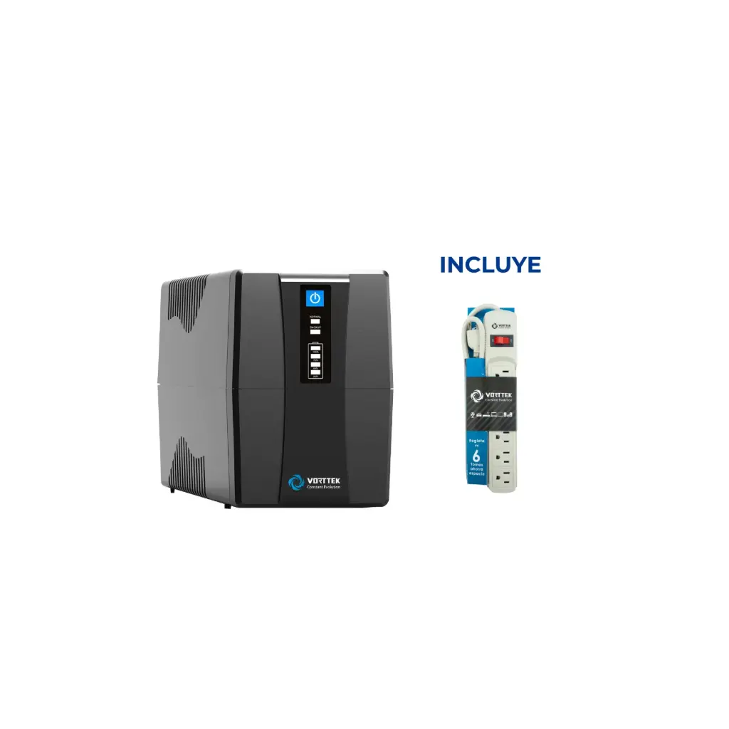 OFERTA JUNIO 2026 - UPS Vorttek VK800 + Regleta Vorttek PF-018 6 Tomas