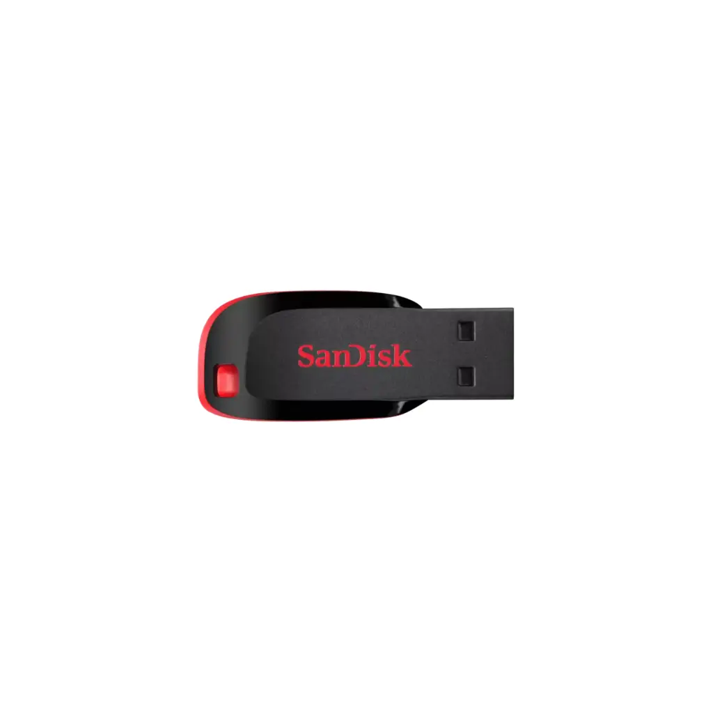 Memoria USB 128GB 2.0 SanDisk Cruzer Blade SDCZ50-128G-B35 Negro/Rojo