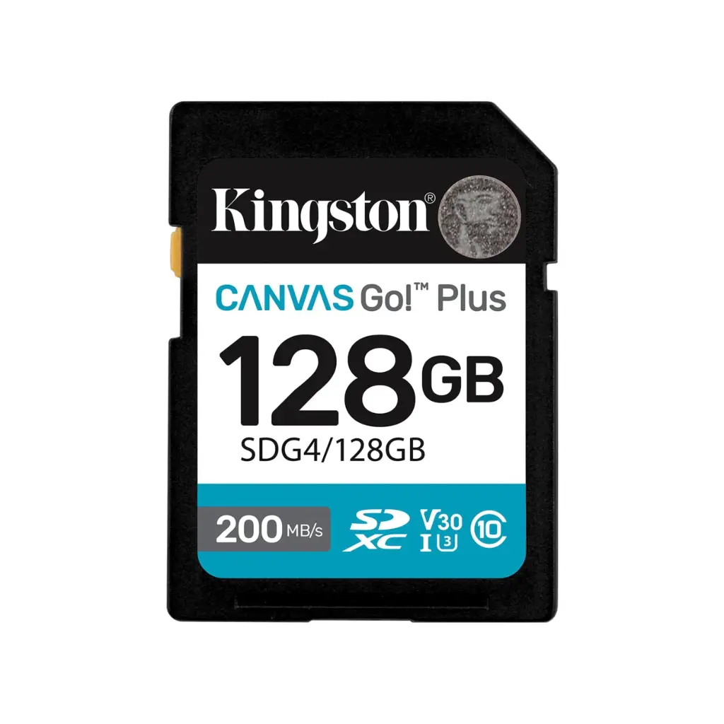 Memoria SDXC 128GB Kingston Canvas Go! Plus | Clase 10 U3 V30 | SDG4/128GB