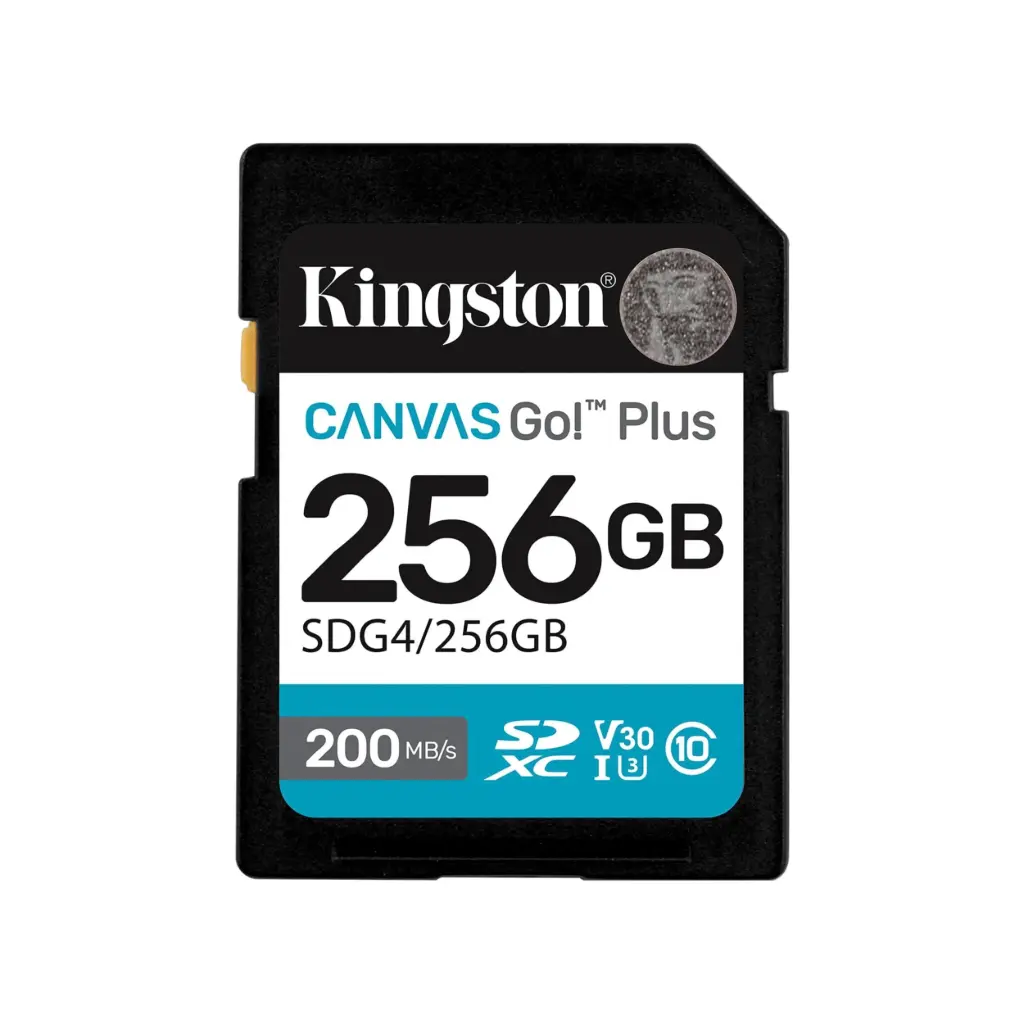 Memoria SDXC 256GB Kingston Canvas Go! Plus | Clase 10 U3 V30 | SDG4/256GB