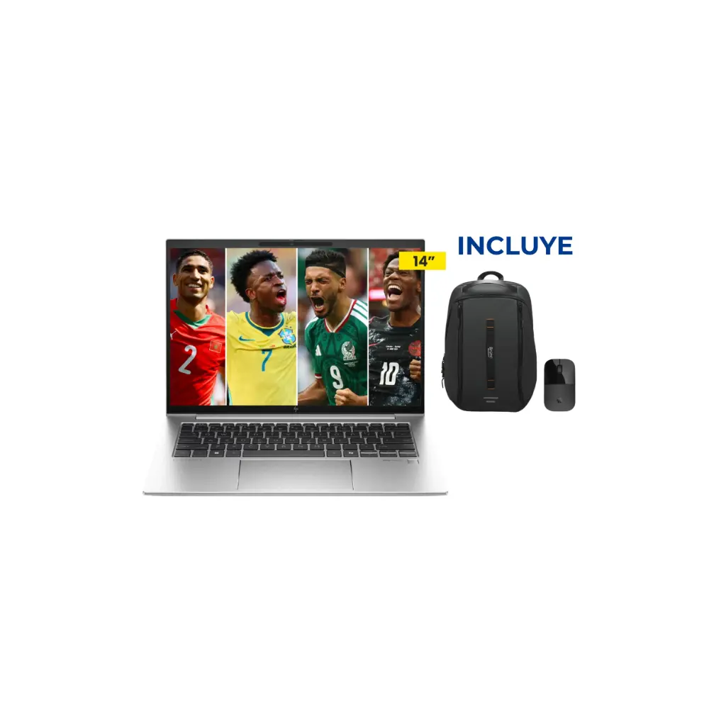 OFERTA JULIO 2026 - Laptop HP EliteBook 840 G11 Ultra 7 16GB 512GB SSD + Mouse HP Z3700 + Mochila Bruno Negra BR27501