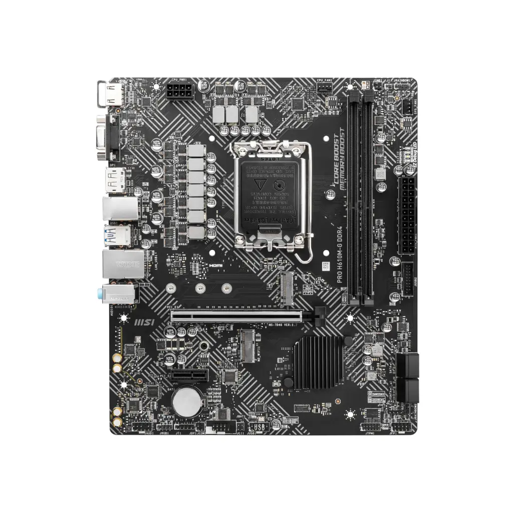 Tarjeta Madre PC LGA 1700 MSI PRO H610M-G DDR4 911-7D46-238