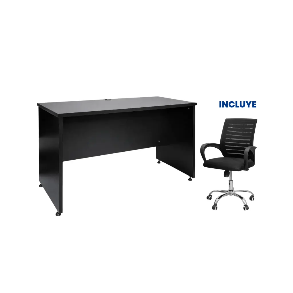 OFERTA AGOSTO 2026 - Escritorio para Oficina Bruno Desk 120 + Silla para Oficina con Malla 892 