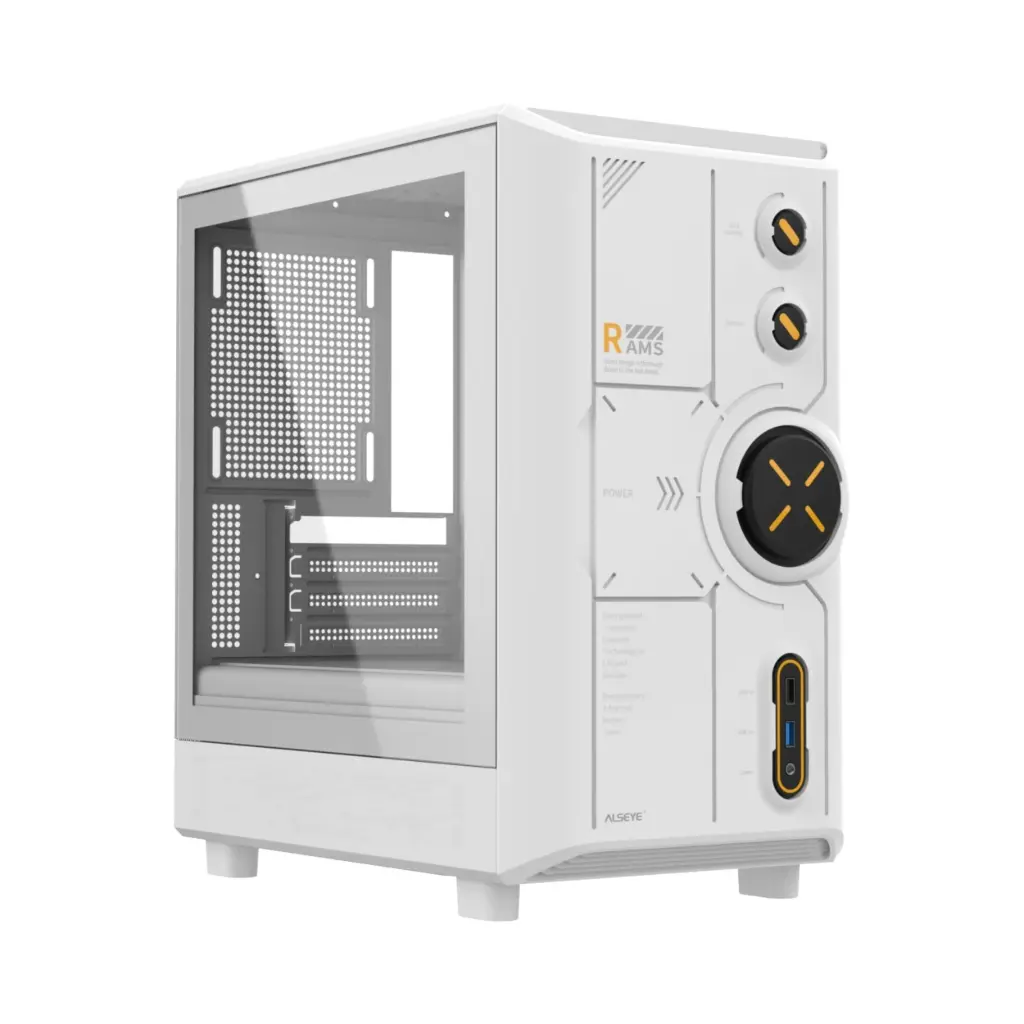Computadora de Escritorio Gamer Alseye RAMS 2.0 Blanco | AMD Ryzen 5 5600GT | 32GB RAM | SSD 512GB | W11 Pro | 750W Bronce