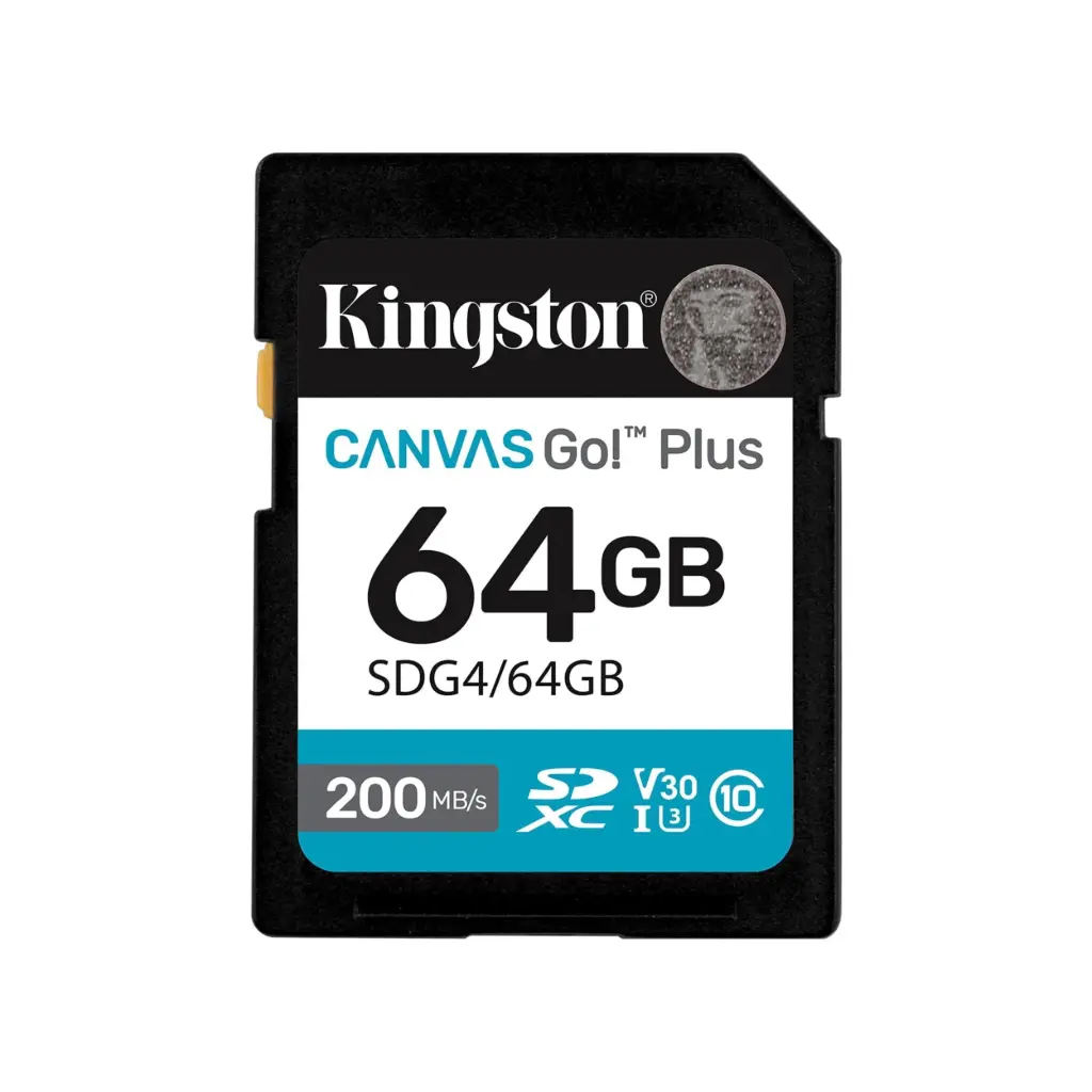 Memoria SDXC 64GB Kingston Canvas Go! Plus | Clase 10 U3 V30 | SDG4/64GB