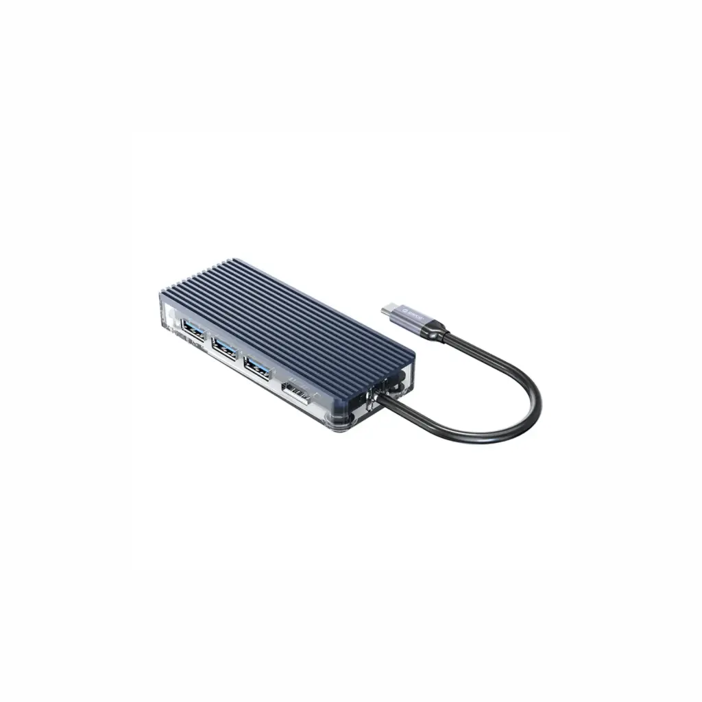 Adaptador USB-C a 3xUSB-A/HDMI/SD/TF Orico WB-6TS-GY-BP