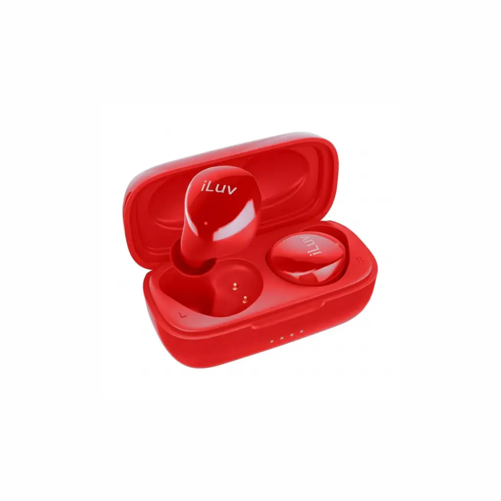 Audifono Bluetooth iLuv Bubble Gum Rojo BBGTWSAIRRD