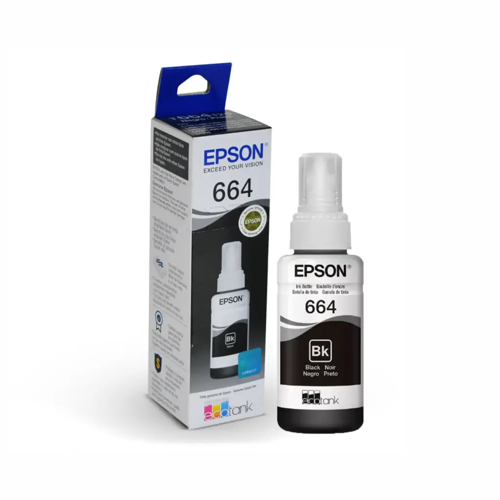 Bote de Tinta Epson Negro T664120  L200