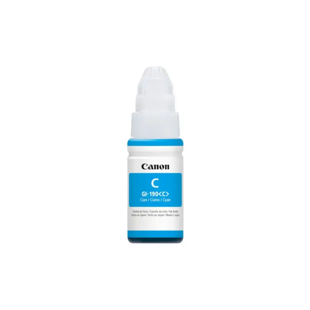 Bote de Tinta Original Canon GI-190C Cyan 70ML