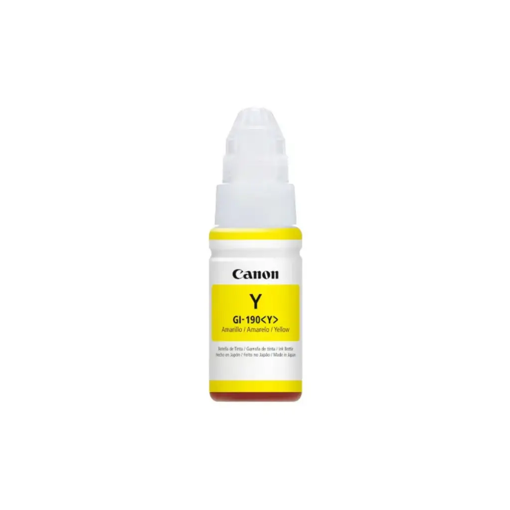 Bote de Tinta Original Canon GI-190Y Amarillo 70ML