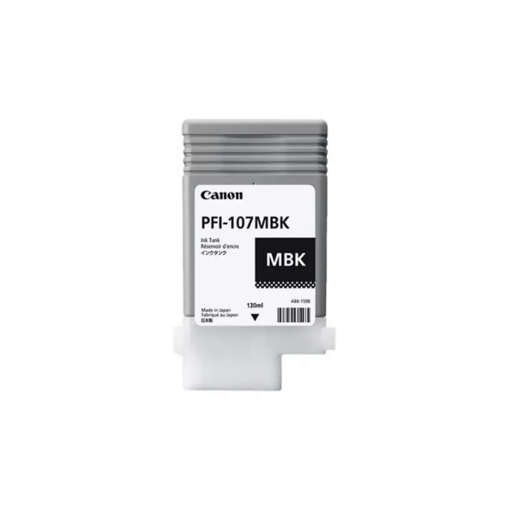 Cartucho Original Canon PFI-107MBK Negro Matte 130 ML