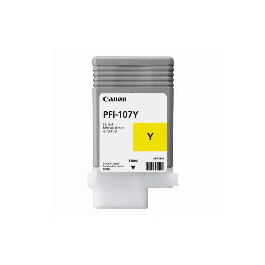 Cartucho Original Canon PFI-107Y Amarillo 130 ML