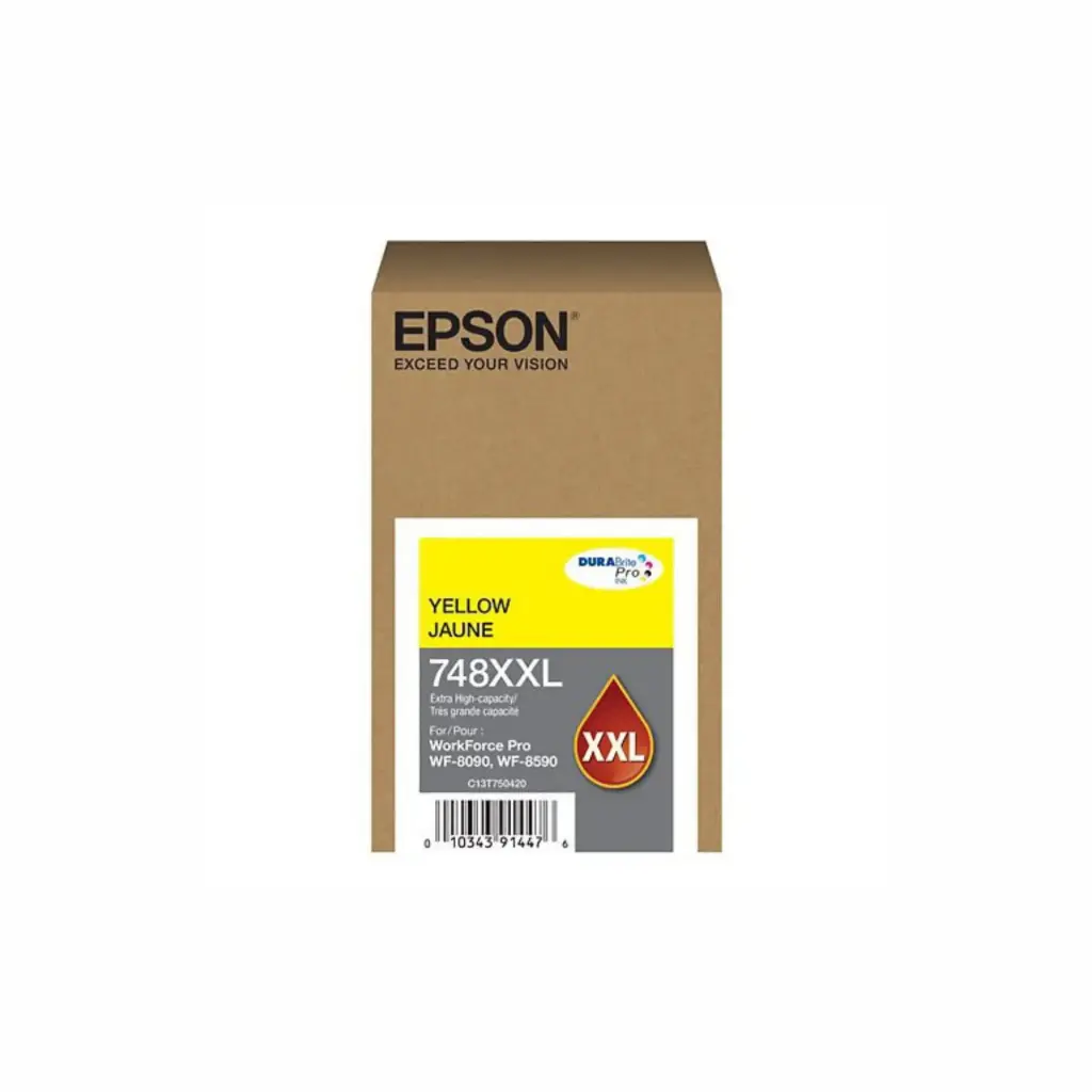 Cartucho Original Epson 748XXL420 Amarillo C6590 7,000Paginas rendimiento