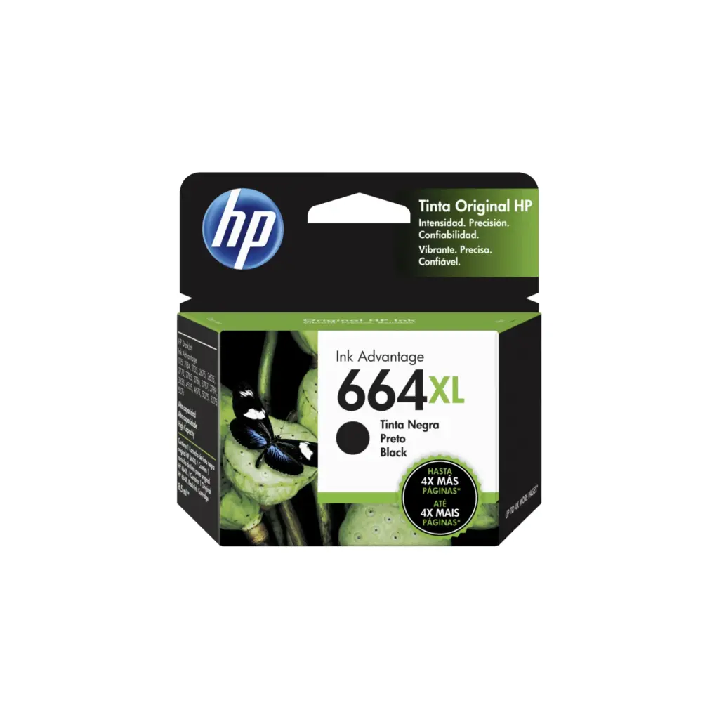 Cartucho Original HP 664XL Negro F6V31AL N/D