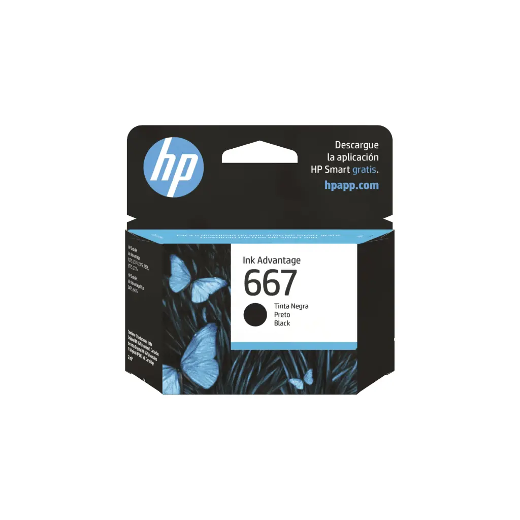 Cartucho Original HP 667 Negro 3YM79AL