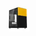 Case P/Computadora WJCOOLMAN Linglong Sin Fuente / No Ventiladora Negro/Amarillo LIQUIDACION 