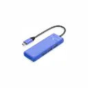 HUB USB-C 4 IN 1 Puerto 3.0 + Lector Memoria Orico PAPW3AT-C3-015-BL-EP Azul
