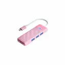 HUB USB-C 4 IN 1 Puerto 3.0 + Lector Memoria Orico PAPW3AT-C3-015-PK-EP Rosado