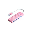 HUB USB 3.0 4 in 1 Orico PAPW4A-U3-015-PK-EP Rosado